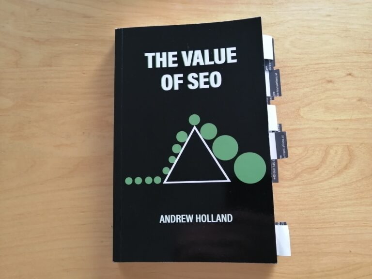 Book The Value of SEO by Andrew Holland